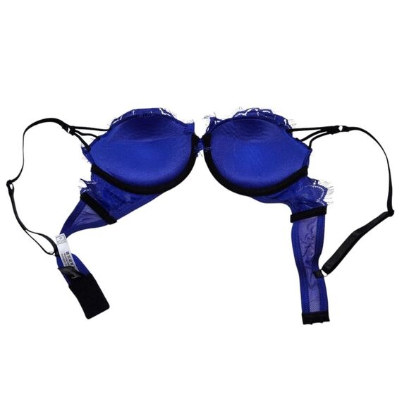 Frederick's of Hollywood Pushup Bra - Blue - Picture 5 of 6